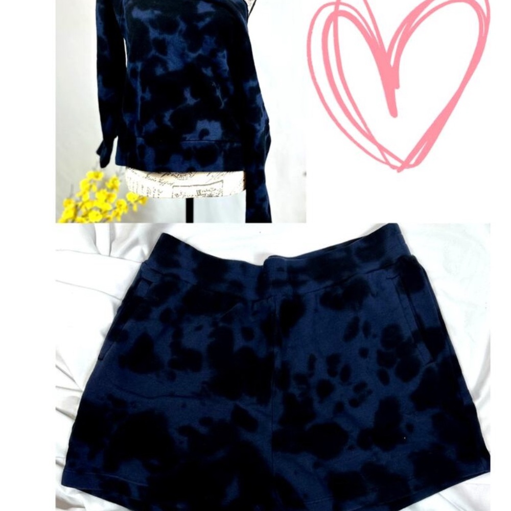 525 America Navy Blue Tie-Dye Shorts